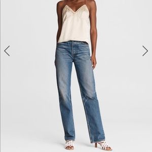 Rag and Bone Alex High Rise Straight Jeans